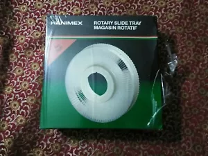 HANIMEX ROTARY SLIDE TRAY spill proof FOR PROJECTOR 100 2X2 SLIDES - Picture 1 of 2