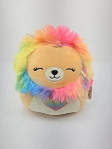 Squishmallows 8" Lianne il leone con cuore arcobaleno Nuovo con etichette - Foto 1 di 3