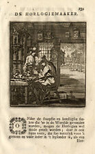 Antique Profession Print-CLOCK MAKER-St. Clara 1758