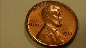 1961 D CRACKED SKULL ERROR LINCOLN MEMORIAL CENT PENNY COIN COPPER UNCIRCULATED - Picture 1 of 10