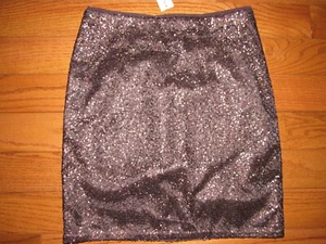 NEW Ann Taylor Bronze Brown Sequin Skirt size 4 NWT - Picture 1 of 3