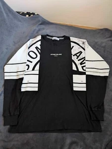Stone Island Longsleeve In Black 100% Authentic - Size L - Bild 1 von 13