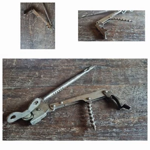 Rare antique Multi Tools ? Iron Argentine Corkscrew FREE SHIPPING  - Picture 1 of 10