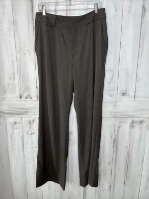 LAUREN Ralph Lauren GRAY WOOL ELASTANE BLEND WORK OFFICE STRAIGHT LEG PANTS 10 - Image 1 of 4