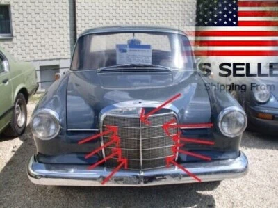 Juego de 9 molduras de parrilla W110 Ale para Mercedes Benz 190 190D 190C Foto 1 de 4