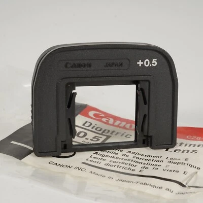 Lente de ajuste dioptrico Canon E +0,5 visor ocular Foto 1 de 4