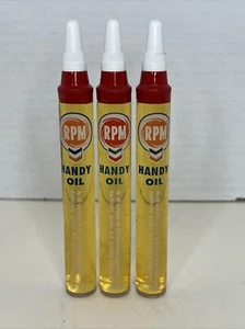 3 Vintage RPM Handy Oil Tube Chevron - Picture 1 of 2