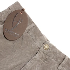 Pantalones chinos/informales Handpicked nuevos con etiquetas talla 32 EE. UU. en mezcla de algodón gris liso - Imagen 1 de 18