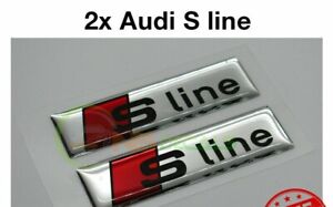 2pc x Audi S Line 3D domed Stickers for Audi S line S3 S4 S5 S6 S7 S8