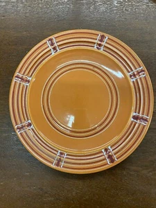 Blue w/t Rust Green Design Vintage Lunch Plate 611 Pacific Pottery California - Picture 1 of 6
