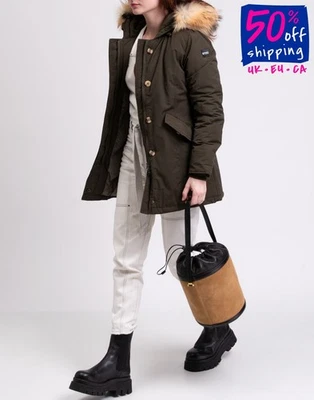 RRP€630 ALESSANDRO DELL'ACQUA Hooded Parka Jacket Size L Padded Double Cuffs - Image 1 of 4