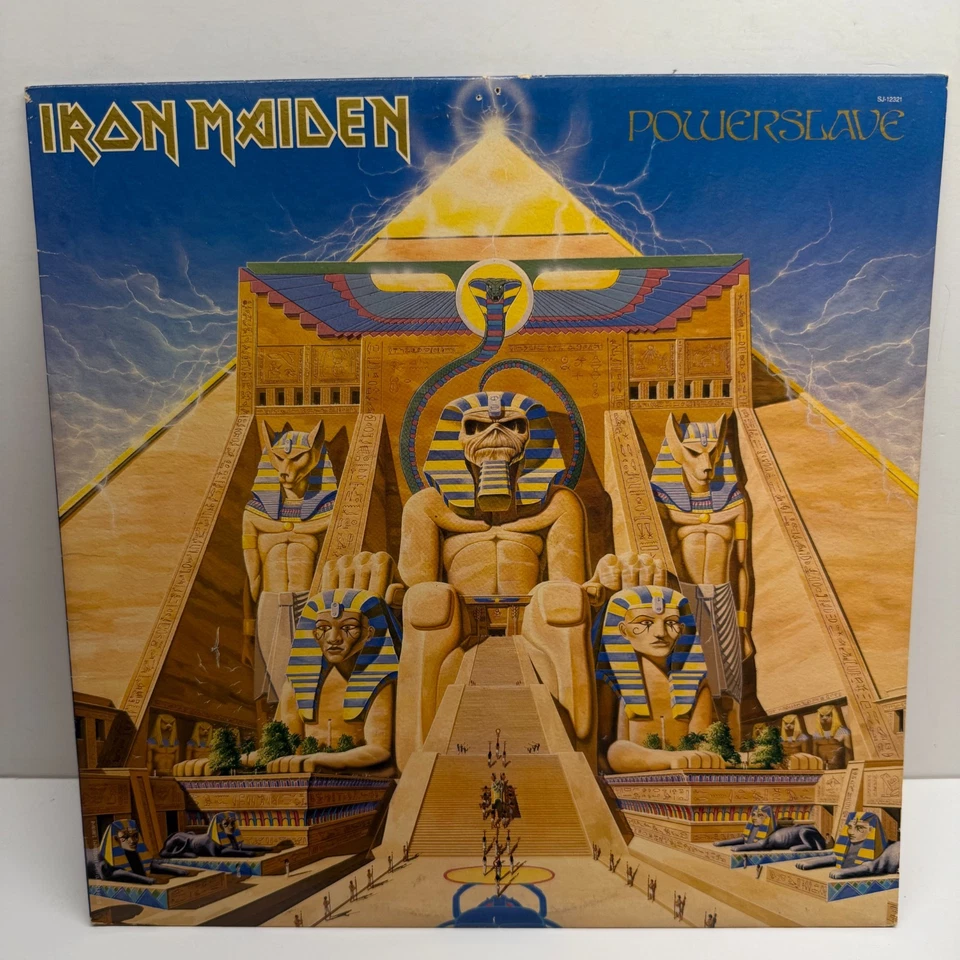 IRON MAIDEN 1984 Vintage Album Powerslave Capitol EMI - Vinyl LP SJ-12321 Foto 1 de 4