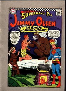 SUPERMAN'S PAL JIMMY OLSEN #98_DEZ 1966_FINE-_"JUNGLE JIMMY'S BRIDE"_SILVER AGE! - Bild 1 von 2