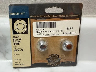 Harley Davidson Brake Bleeder Fitting Cover 43834-98 NEW - Image 1 of 4