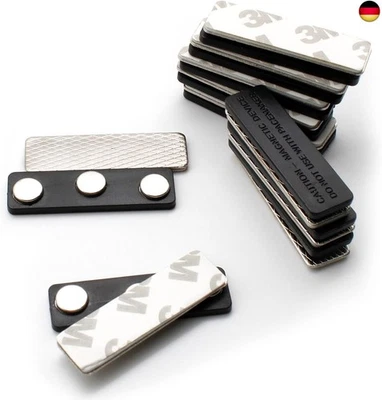 10 Stück Namensschilder Magnet, AMONENZ Namensschilder für Kleidung Magnet, 45 x