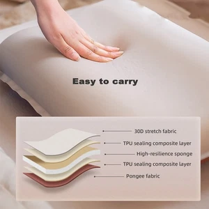 1-Sponge Pillow Automatic Inflatable Pillow Camping Tent Air Cushion Pillow For - Picture 1 of 15