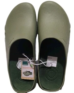 Zuecos de jardín Gardenline para hombre talla 11/12 verde oliva nuevos con etiquetas - Imagen 1 de 7