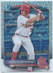2025 Bowman Chrome Mega Box Prospects #BCP-22 JJ Wetherholt - Cardinals - Bild 1 von 2