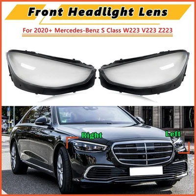 Headlamp Lens Cover For Mercedes-Benz W223 S CLASS S400 S500 S580 2020-2023 Foto 1 de 4