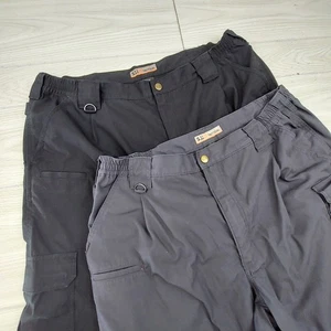 2 5.11 Tactical Taclite Pro Ripstop Pants Mens 40x30 Cargo Utility Black Gray - Picture 1 of 9