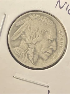 1915 Buffalo Nickel F. $5 - Picture 1 of 2