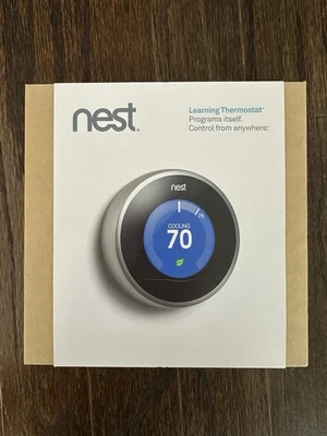 Termostato Programable Nest 2da Generación Aprendizaje Plateado Foto 1 de 3