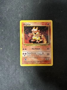 Pokemon Magmar 36/102 Base Set Card D5 - Picture 1 of 2
