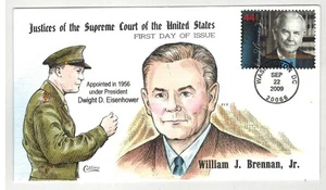 2009 COLLINS HANDPAINTED JUSTICES OF SUPREME COURT WILLIAM BRENNAN & EISENHOWER - Picture 1 of 1