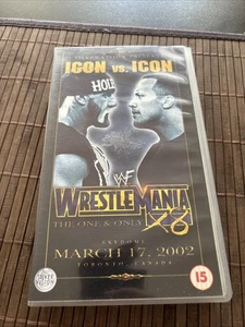 Wrestlemania 18 X8 VHS Silvervision WCW ECW WWE WWF Hulk Hogan The Rock Triple H - Bild 1 von 4