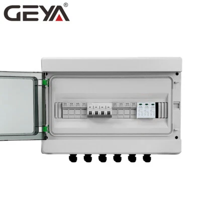 Solar PV Combiner Box Plastic 15A 4strings 1000VDC Circuit Breaker Solar Panel - Image 1 of 4