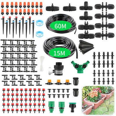 MARKENLOS 60M Micro Automatisch Bewässerungssystem Timer Bewässerung Tropfschlauch Garten
