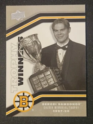 23-24 Upper Deck Bruins Centennial Sergei Samsonov 🚨🚨🚨 Trophy Winners - Image 1 of 2