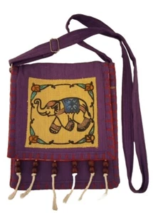 Handmade Elephant Crossbody Bag Purse - Picture 1 of 8