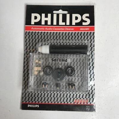 Limpiador de casete de audio automático vintage Philips SBA 246N hecho en Taiwán Foto 1 de 4