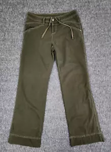 Athleta Pants Womans 4P Stretch Trouser Hiking Gorp Flare Camping Combed Brown - Picture 1 of 19
