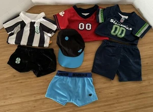Build A Bear Sportkleidung Seahawks Trikot Shorts Fußball Uni Joe Boxermütze Kappe - Bild 1 von 8