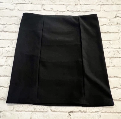 Falda lápiz GUESS Los Angeles para mujer ajustada al cuerpo negra elástica pequeña Foto 1 de 4