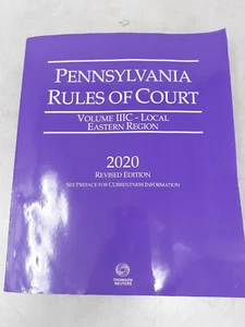 Pennsylvania Rules of Court: Volume IIIC - Local Eastern Region 2020 - Picture 1 of 5