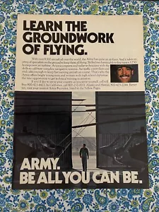 Vintage 1981 Army Be All You Can Be Print Ad Groundwork Of Flying Mechanic - Picture 1 of 7
