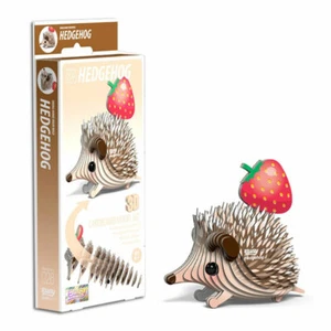 EUGY 3D Hedgehog Model - Children's Eco Cardboard Animal Craft Kit - Picture 1 of 1