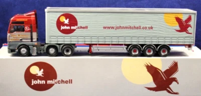 1:50 Corgi CC13409 MAN TGA XXL Truck & CURTAINSIDE Trailer in JOHN MITCHELL MIB - Image 1 of 4
