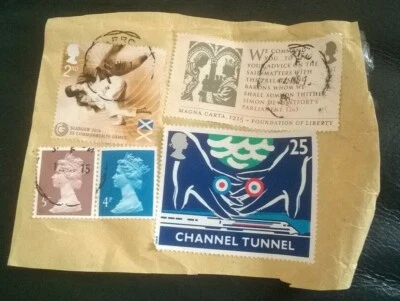 5 USED STAMPS SG3719 MONTFORT SG2619 JUDO SG1821 & MACHIN  POSTMARK 12 NO 15 - Image 1 of 4