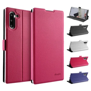 Funda abatible Samsung Note 10 cubierta magnética ajustable soporte carcasa protectora - Imagen 1 de 22