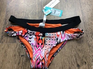 Bnwt Rrp £40 Seafolly Split Band Bikini Bottoms Beach Gypsy Uk 10 Swimwear New - Picture 1 of 4