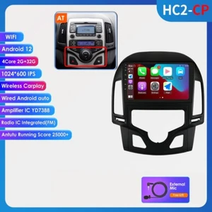 9" Android 12 Carplay 2+32GB Car Stereo Radio GPS Navi For Hyundai I30 2006-2011 - Foto 1 di 13