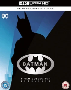 BATMAN 1-4 (1989-1992): Keaton + Kilmer + Clooney - RgFree 4K UltraHD + BLU-RAY - Picture 1 of 1