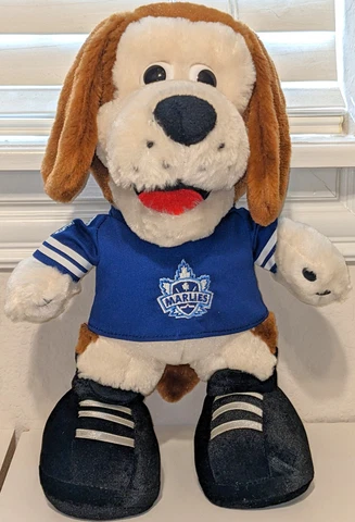 Maple Leafs Toronto Marlies AHL Mascot #75 DUKE the Dog 12 in Plush Stuffed Anim Cover