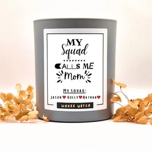 Personalized Mother's Day Candle Gift Custom Children's Names Christmas Birthday - Picture 1 of 4