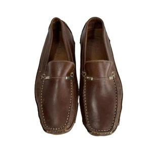 Clarks Mens 10 Brown Leather Slip On Ultimate Comfort Loafer - Picture 1 of 8