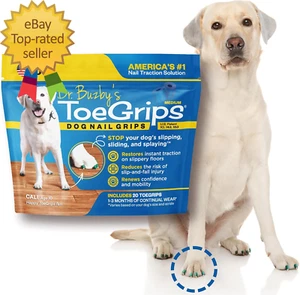 Dr Buzby'S Medium Toegrips for Dogs - Instant Traction on Wood/Hardwood Floors - - Picture 1 of 6